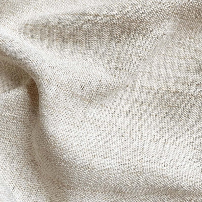 Oindec Faux Linen Valance for Windows Kitchen Living Room Valances Rod Pocket Farmhouse Country Rustic Bathroom Small Window Treatment (54x15 inch, Natural) - Image 4